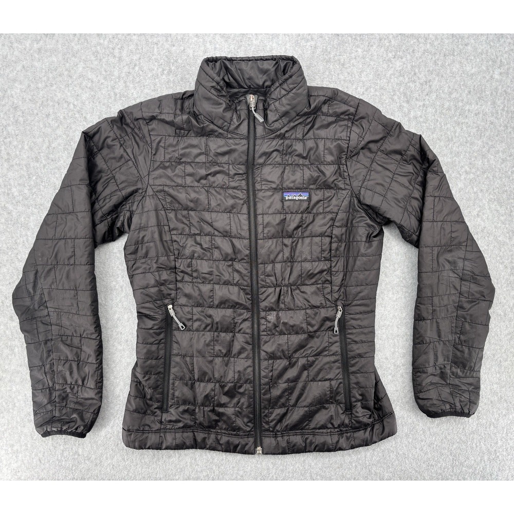 Patagonia Nano Puff Jacket Women's Small Black PrimaLoft 84217
